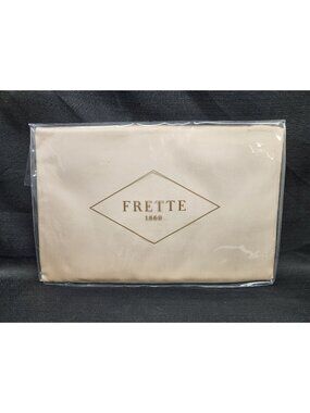 Frette Cotone Queen Fitted Sheet 61 In x 81 In 100% Cotton Beige NEW WITH TAGS!